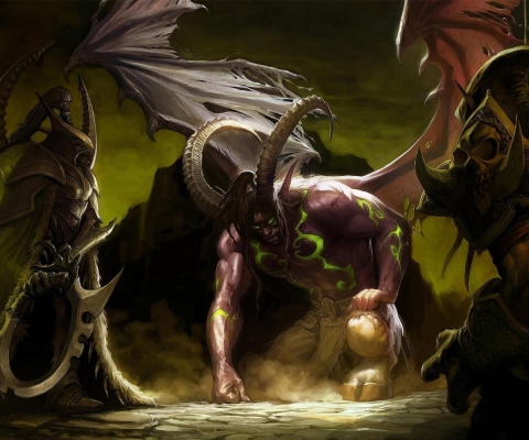 Screenshot №1 pro téma Illidan Stormrage - World of Warcraft 480x400