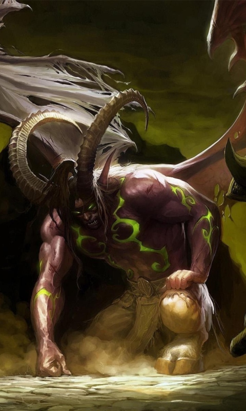 Das Illidan Stormrage - World of Warcraft Wallpaper 480x800
