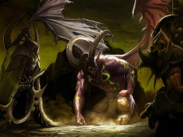 Illidan Stormrage - World of Warcraft wallpaper 640x480