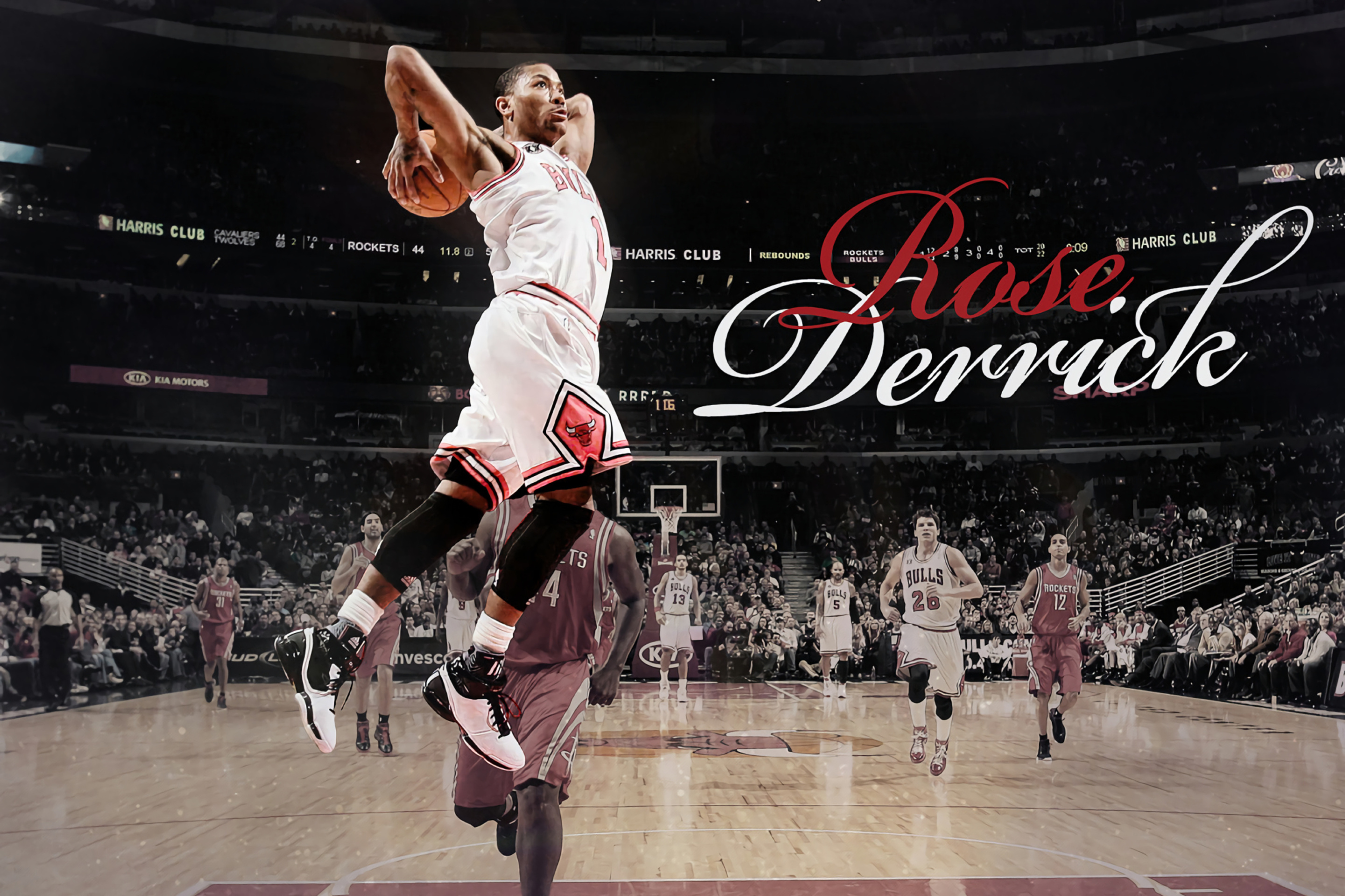 Обои Derrick Rose NBA Star 2880x1920