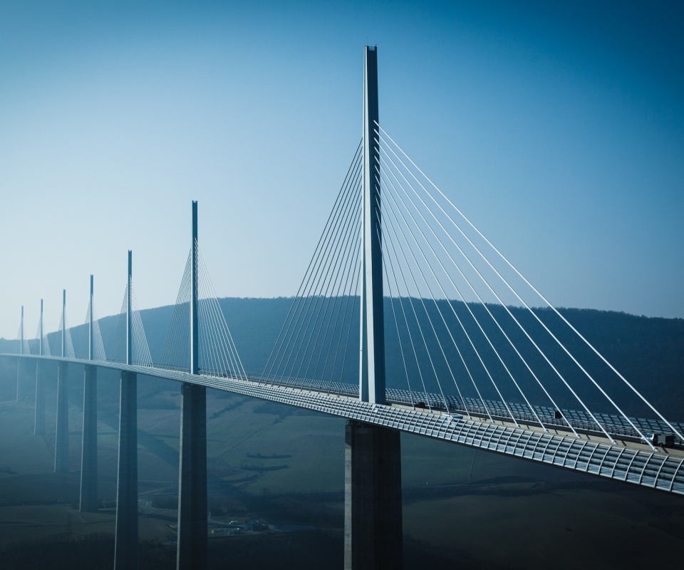 Screenshot №1 pro téma Viaduc De Millau France Bridge 960x800