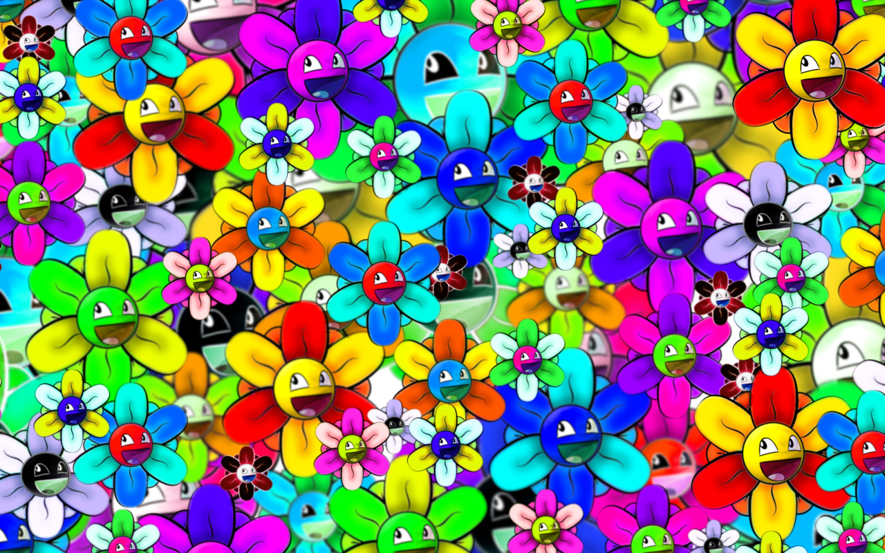 Screenshot №1 pro téma Bright flowers smiles 1280x800