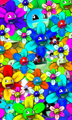 Bright flowers smiles screenshot #1 240x400