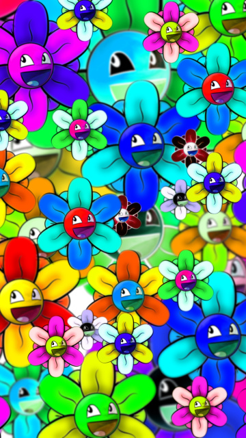 Bright flowers smiles screenshot #1 360x640