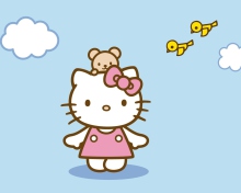 Fondo de pantalla Hello Kitty & Friend 220x176