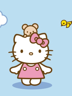 Обои Hello Kitty & Friend 240x320