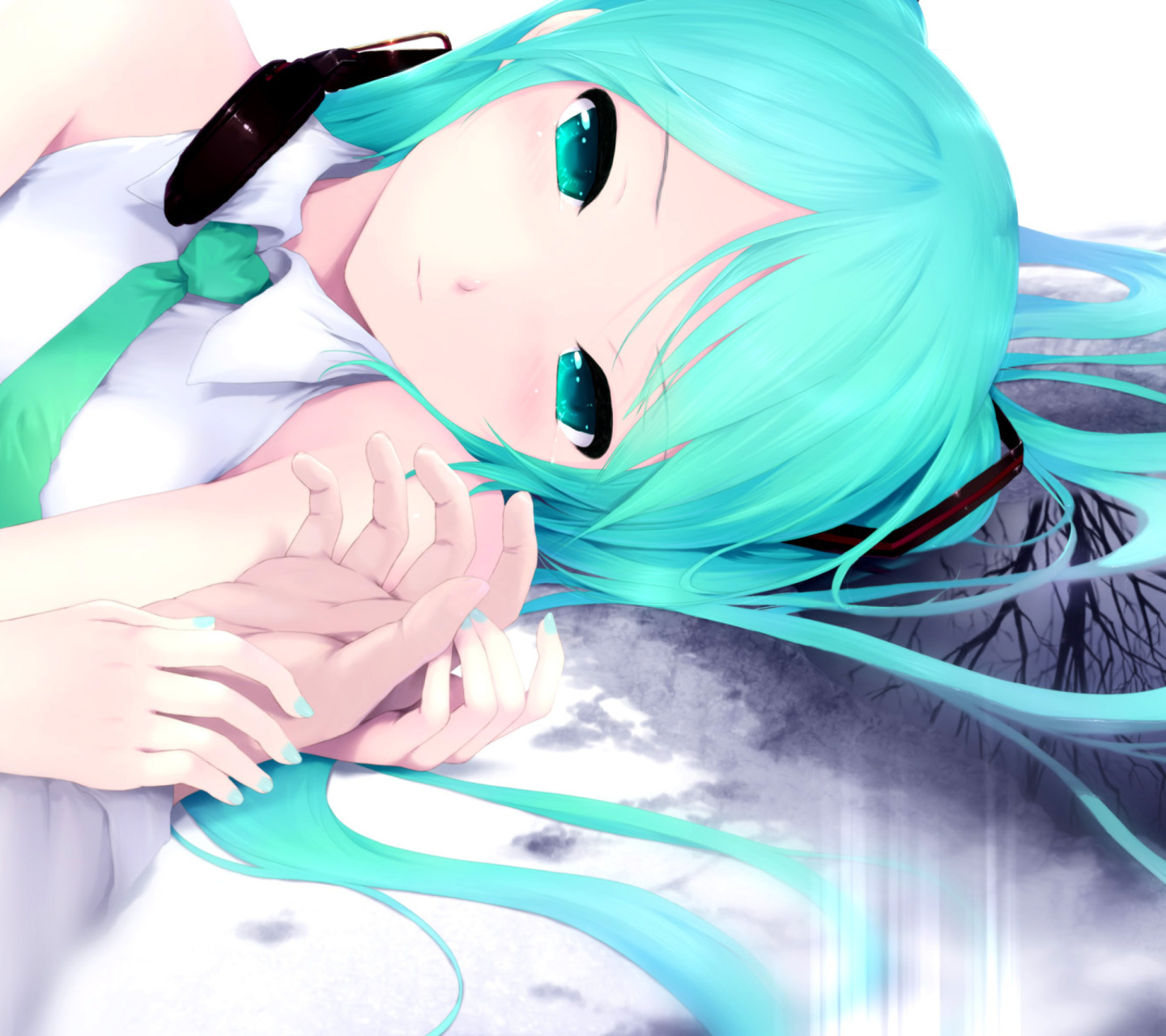 Screenshot №1 pro téma Humanoid Hatsune Miku from Vocaloid 1440x1280