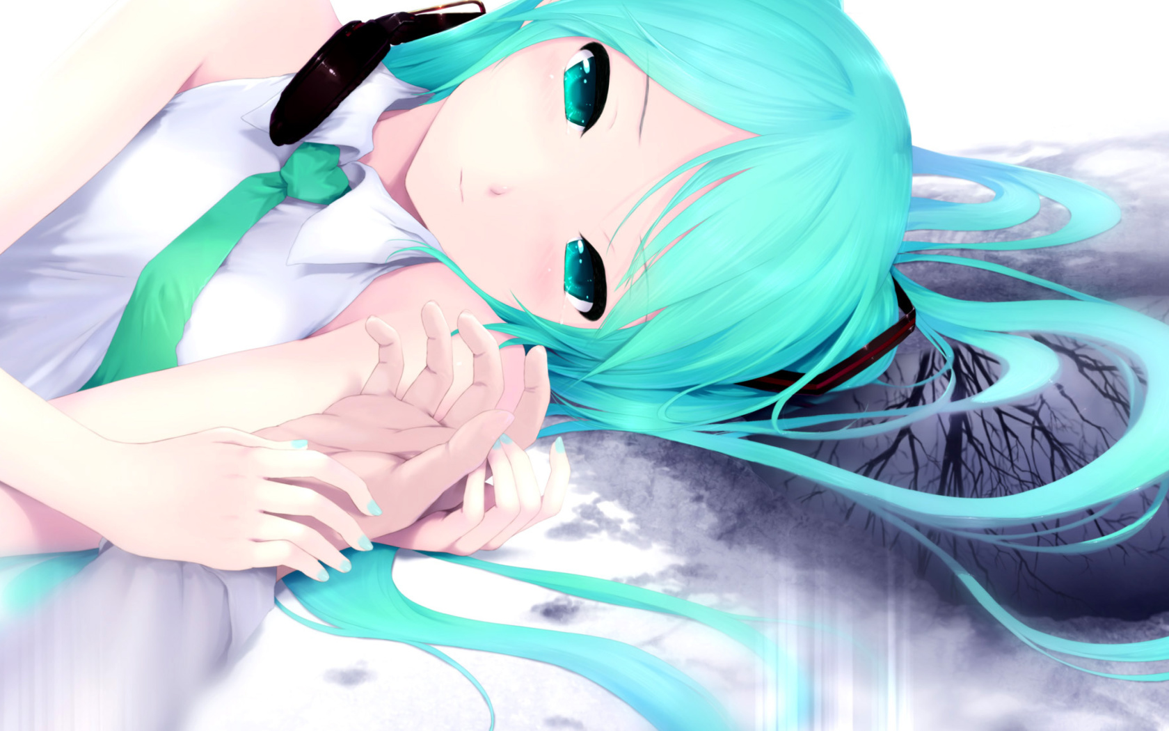 Обои Humanoid Hatsune Miku from Vocaloid 1680x1050