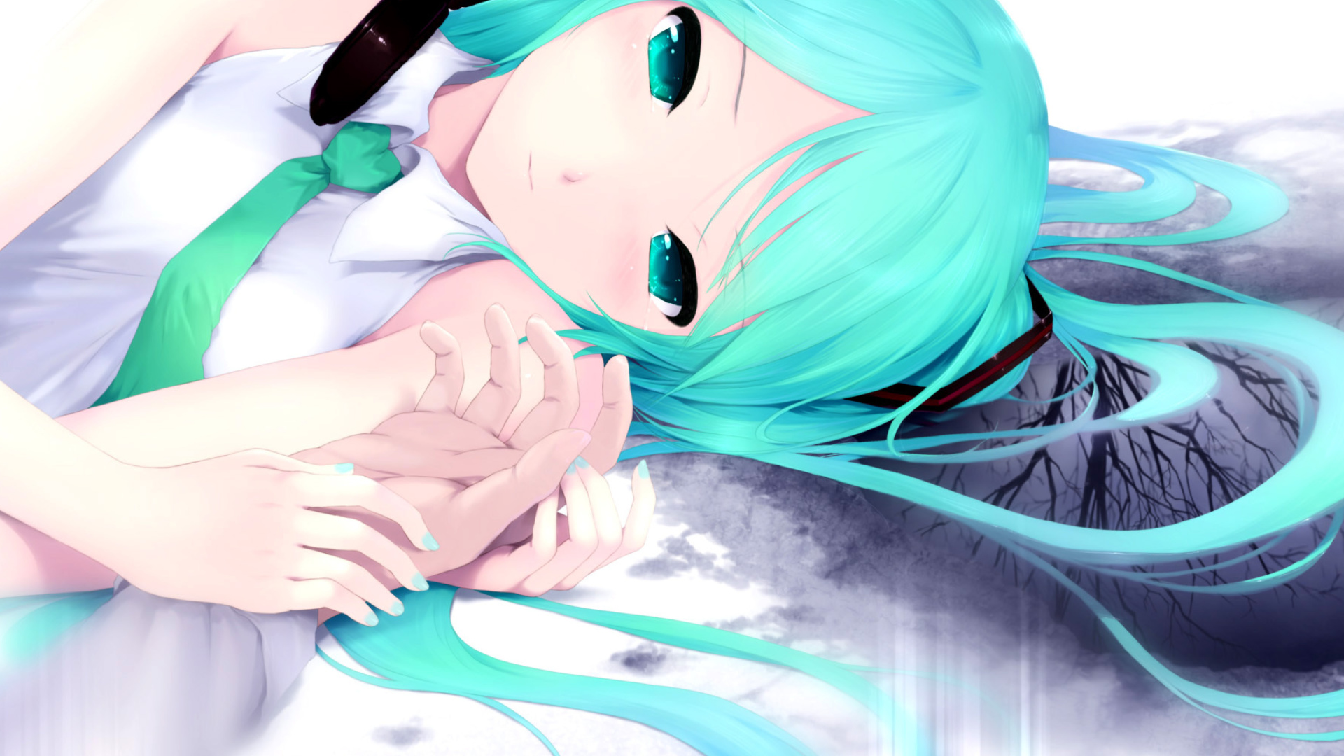 Screenshot №1 pro téma Humanoid Hatsune Miku from Vocaloid 1920x1080