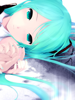 Screenshot №1 pro téma Humanoid Hatsune Miku from Vocaloid 240x320