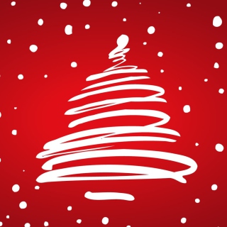Kostenloses Merry Christmas Red Wallpaper für 2048x2048