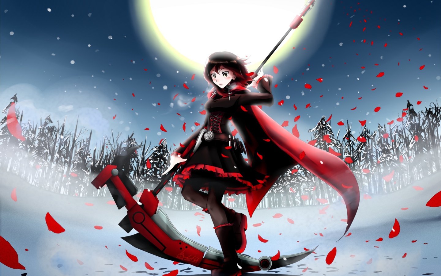 Screenshot №1 pro téma Rwby Ruby 1440x900