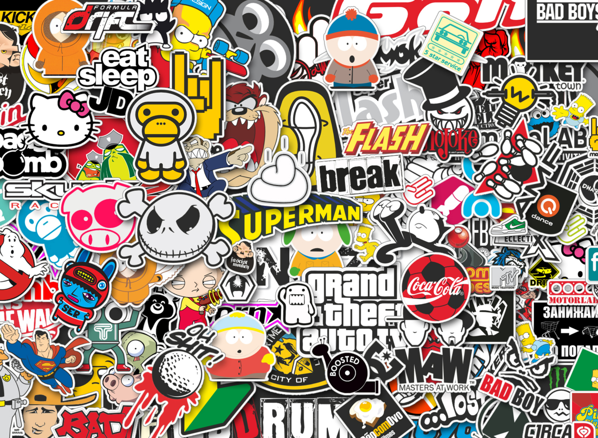 Das Funny Logos Wallpaper 1920x1408