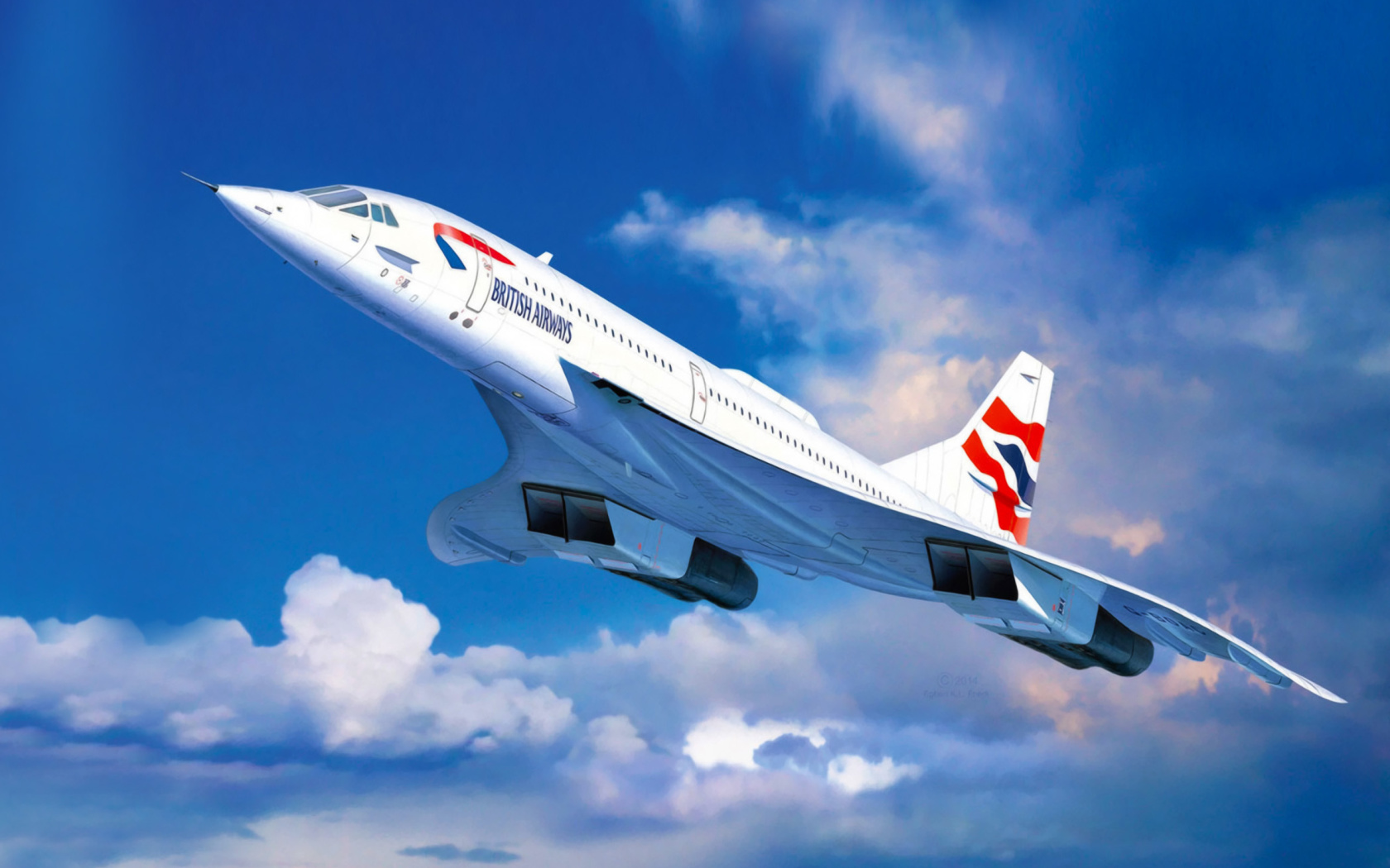 Обои Concorde British Airways 1680x1050