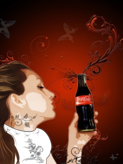 Screenshot №1 pro téma I Like Coca-Cola 240x320