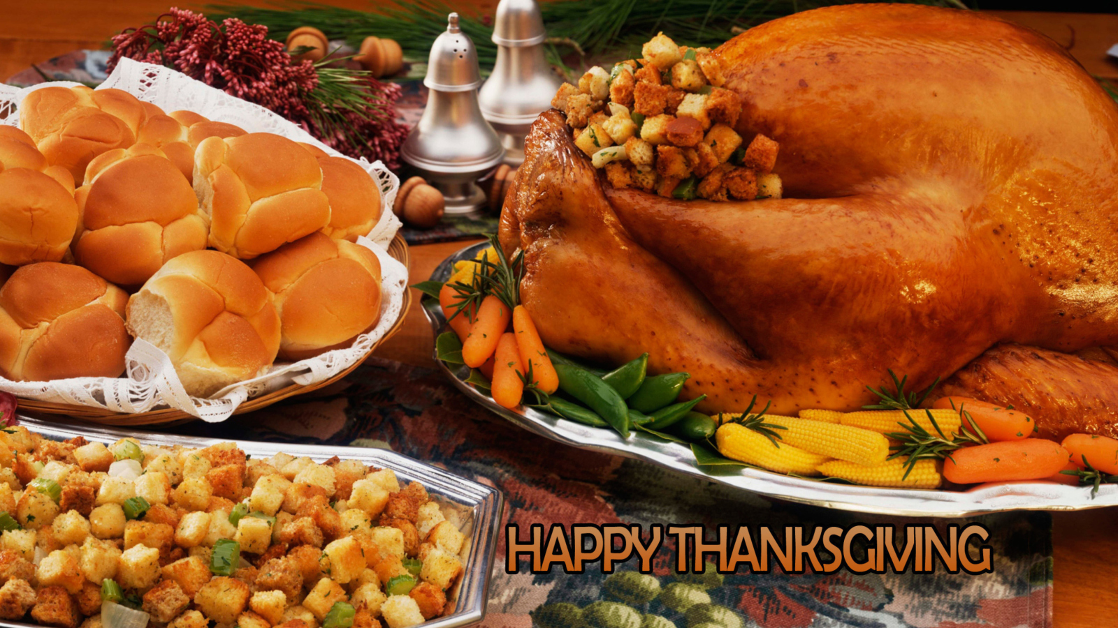Das Happy Thanksgiving Wallpaper 1600x900