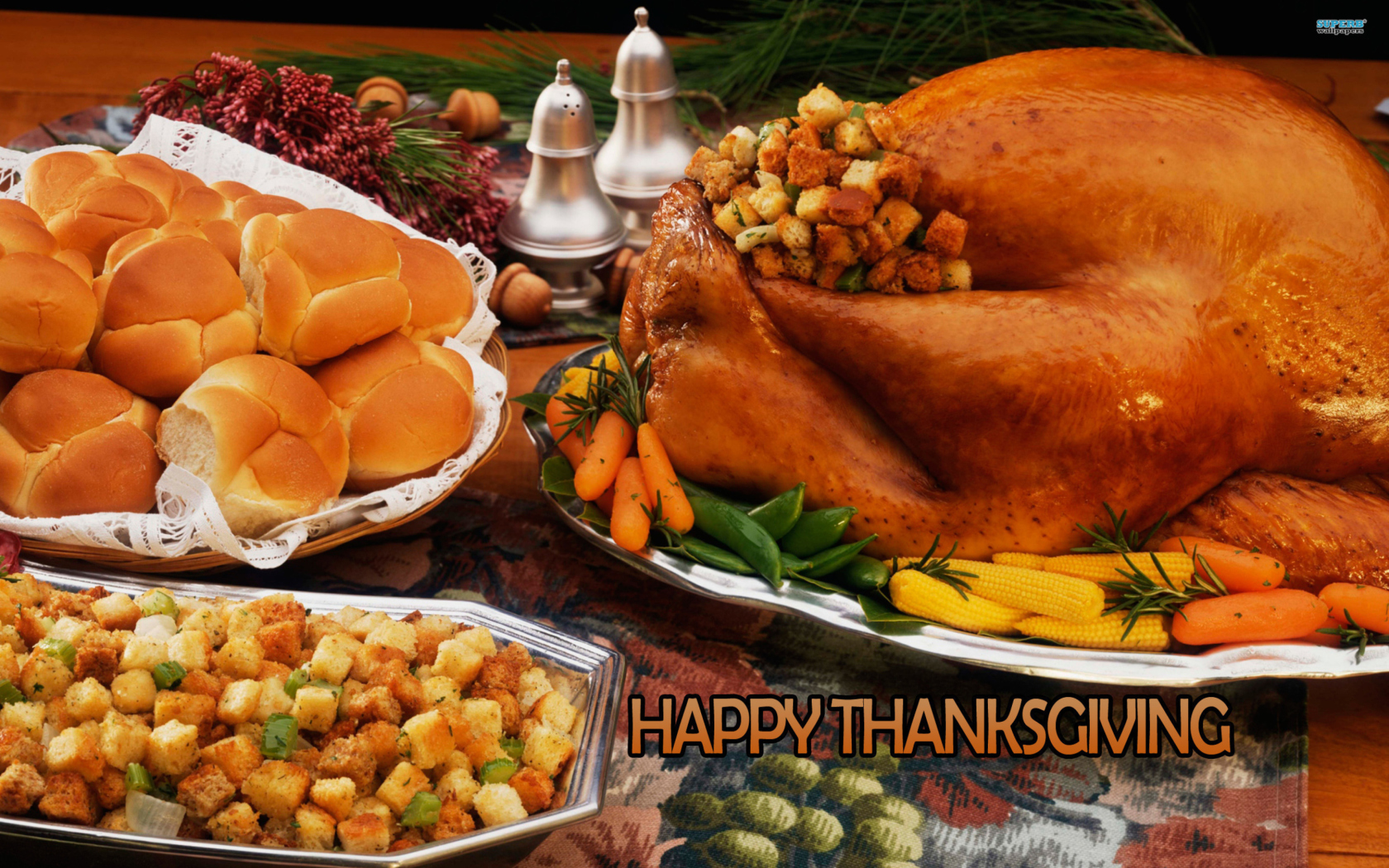 Das Happy Thanksgiving Wallpaper 1680x1050