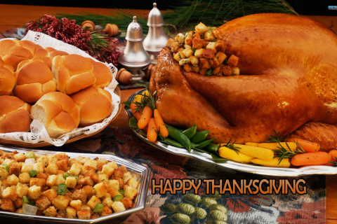 Das Happy Thanksgiving Wallpaper 480x320