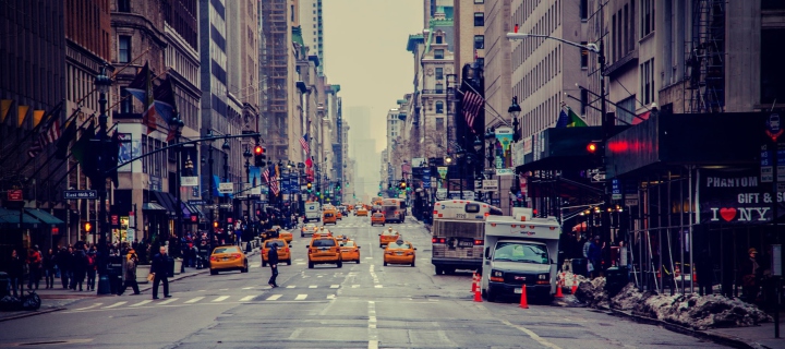 New York City Usa Street Taxi screenshot #1 720x320