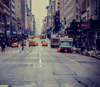 Картинка New York City Usa Street Taxi на iPad mini
