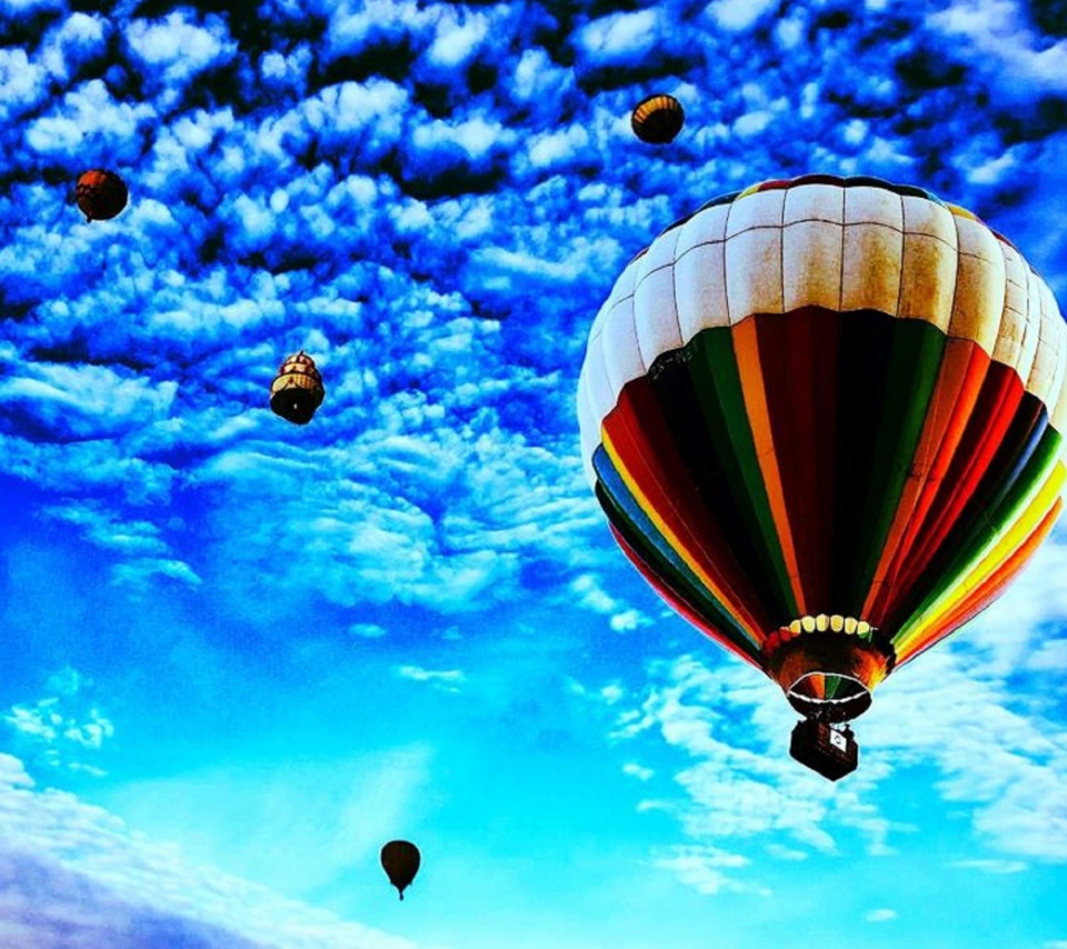 Balloons In Sky wallpaper 960x854