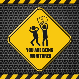 Kostenloses You Are Being Monitored Wallpaper für iPad