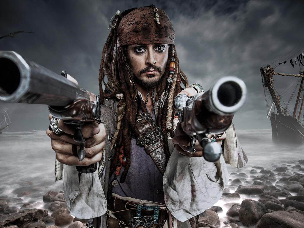 Fondo de pantalla Jack Sparrow 1024x768