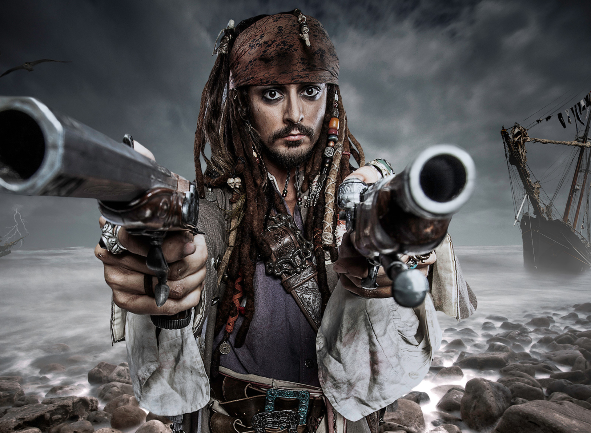 Fondo de pantalla Jack Sparrow 1920x1408