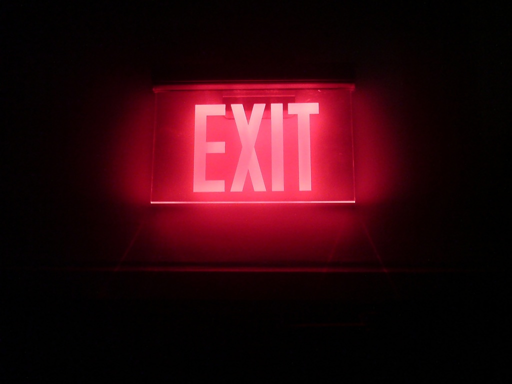 Das Neon Exit Wallpaper 1024x768