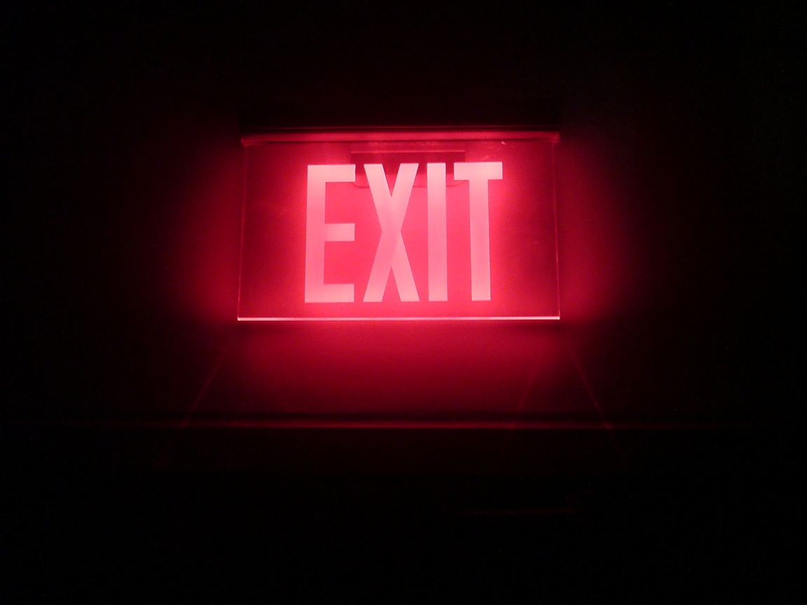Das Neon Exit Wallpaper 1152x864