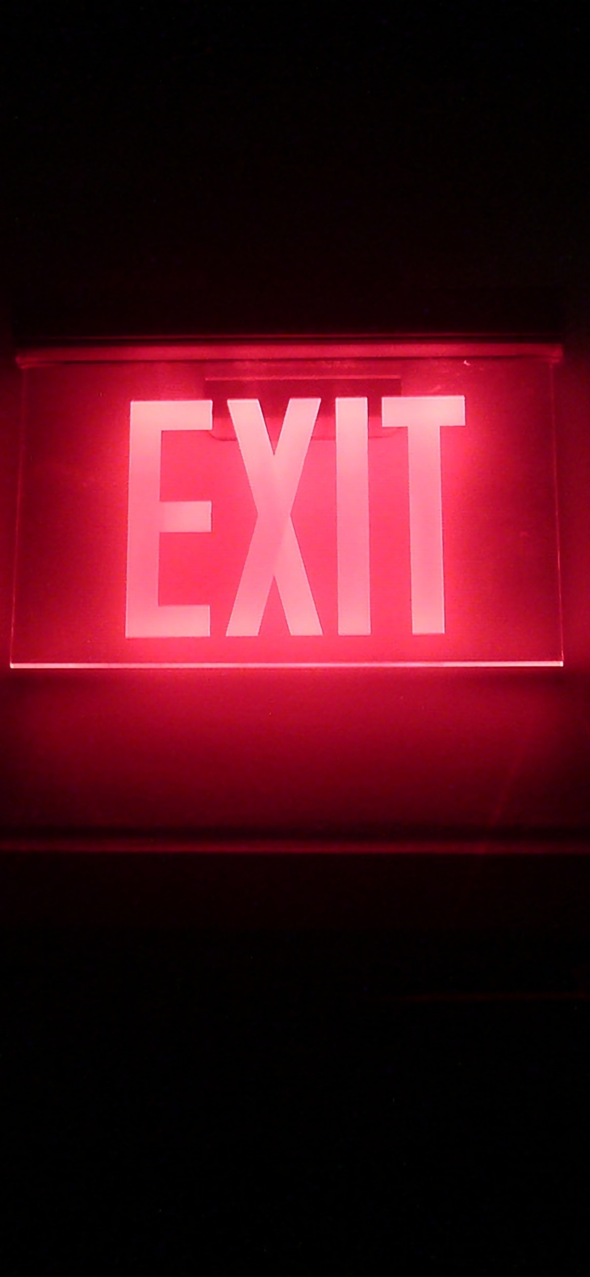 Neon Exit wallpaper 1170x2532