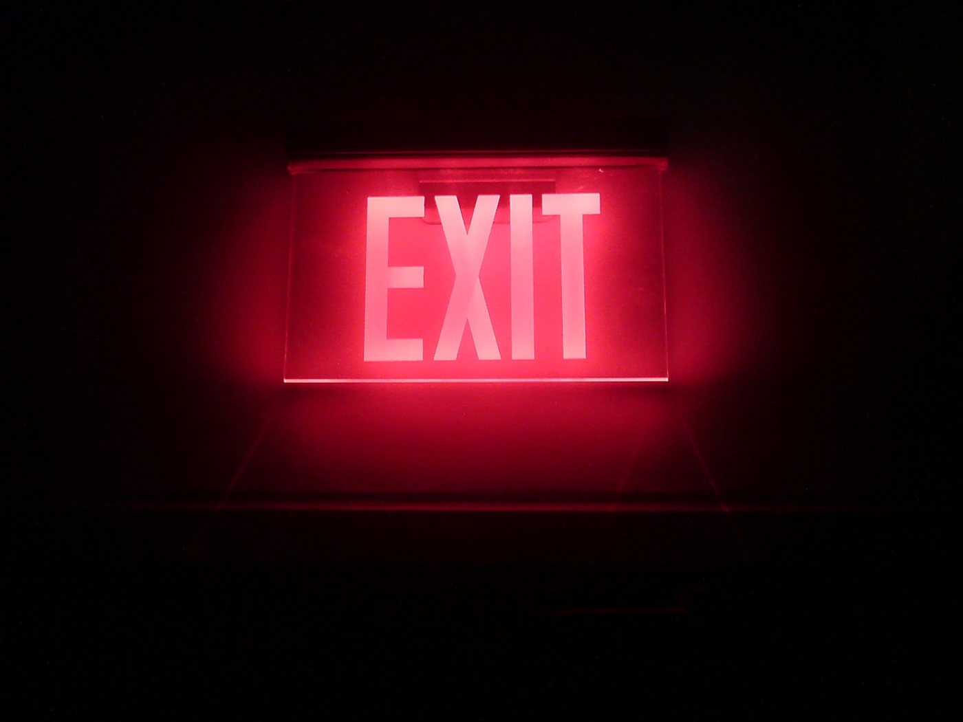 Neon Exit wallpaper 1400x1050