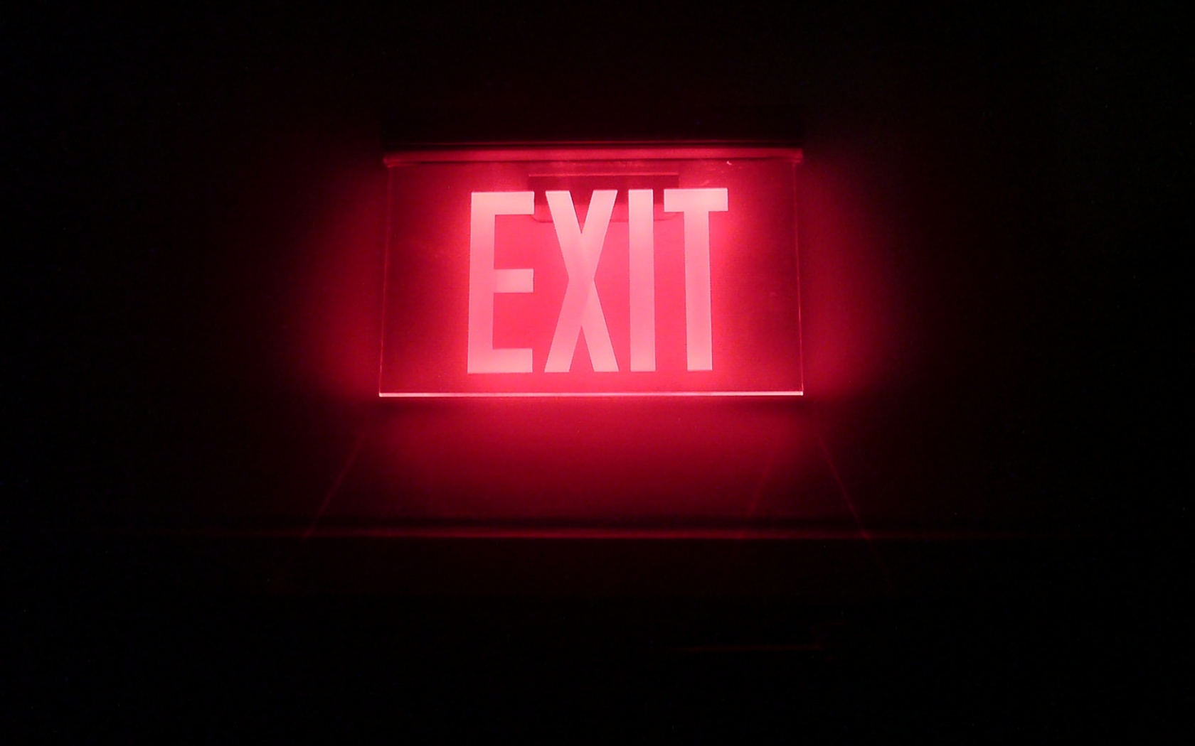Neon Exit wallpaper 1680x1050
