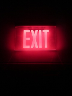 Обои Neon Exit 240x320