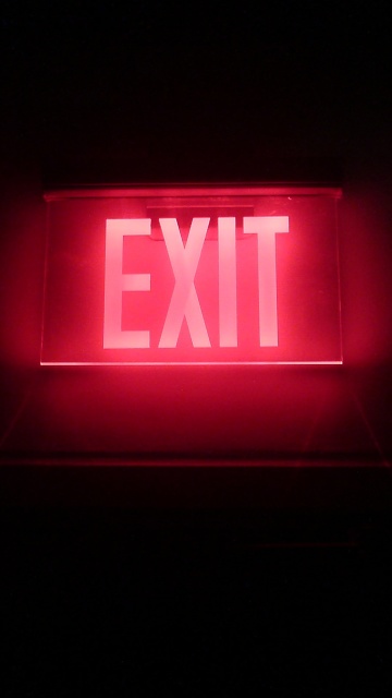 Neon Exit wallpaper 360x640