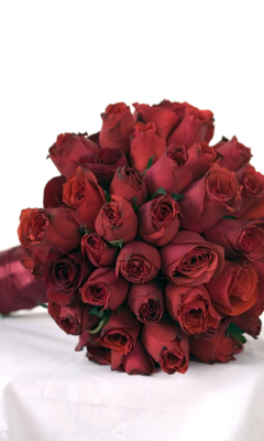 Red Rose Wedding Bouquet screenshot #1 240x400