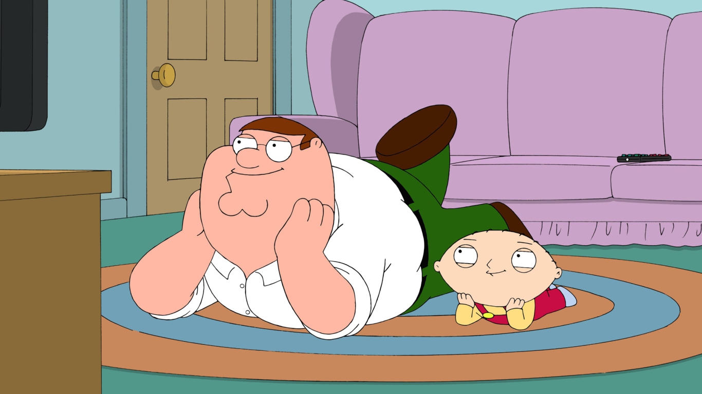Screenshot №1 pro téma Family Guy - Stewie Griffin With Peter 1366x768