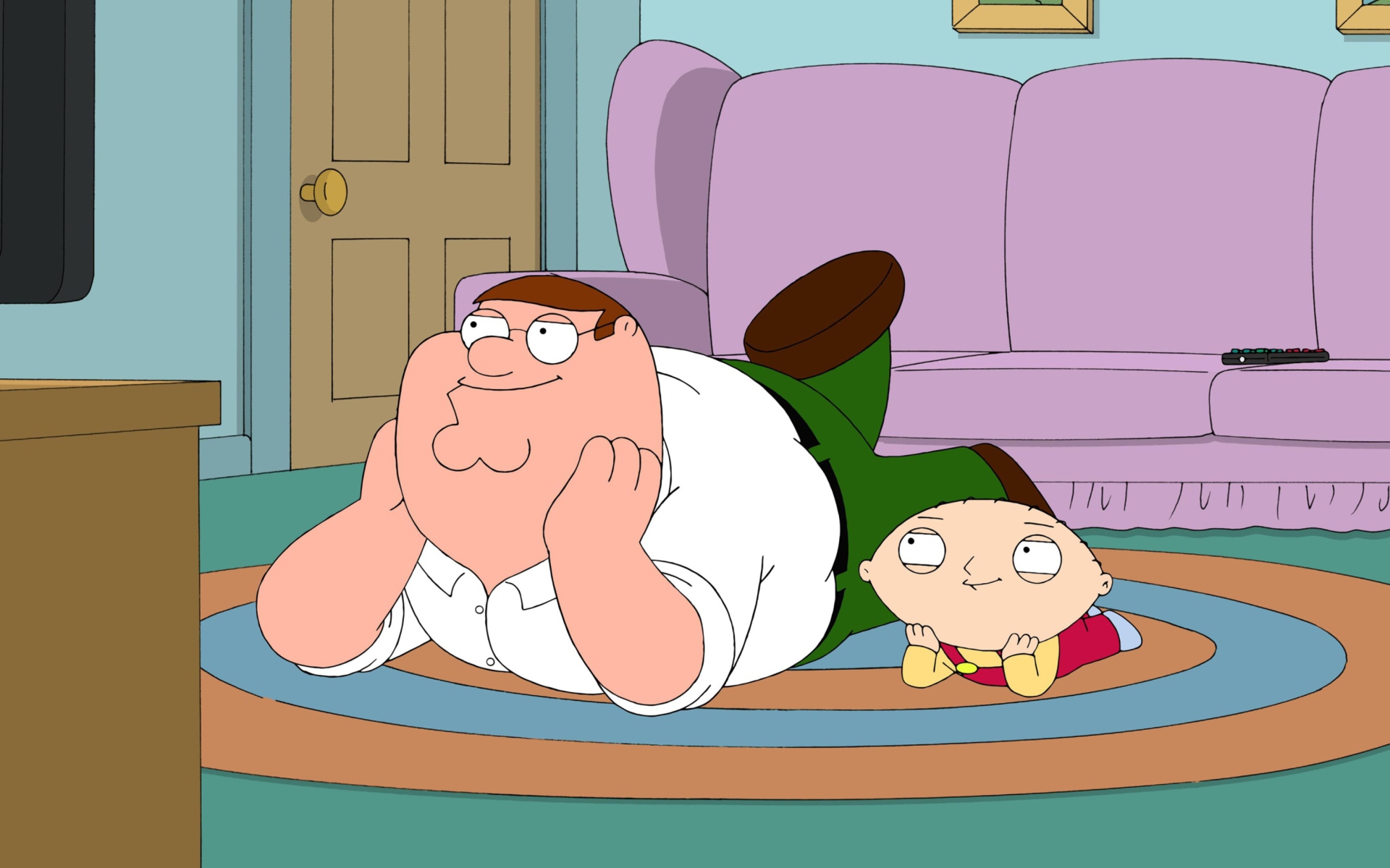 Family Guy - Stewie Griffin With Peter wallpaper 1920x1200