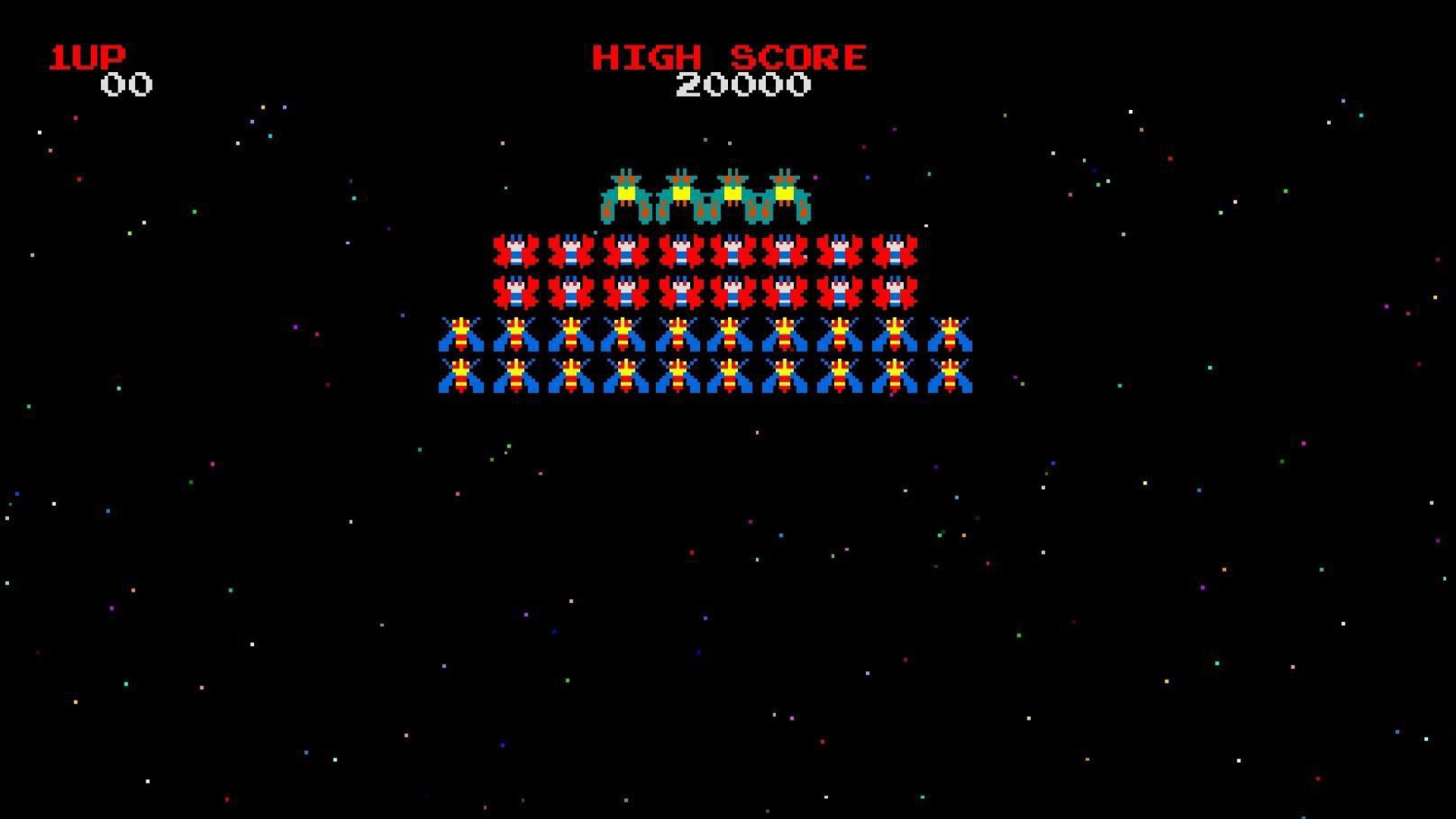 Galaxian Galaga Nintendo Arcade Game wallpaper 1920x1080