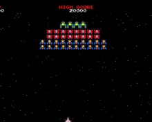 Das Galaxian Galaga Nintendo Arcade Game Wallpaper 220x176