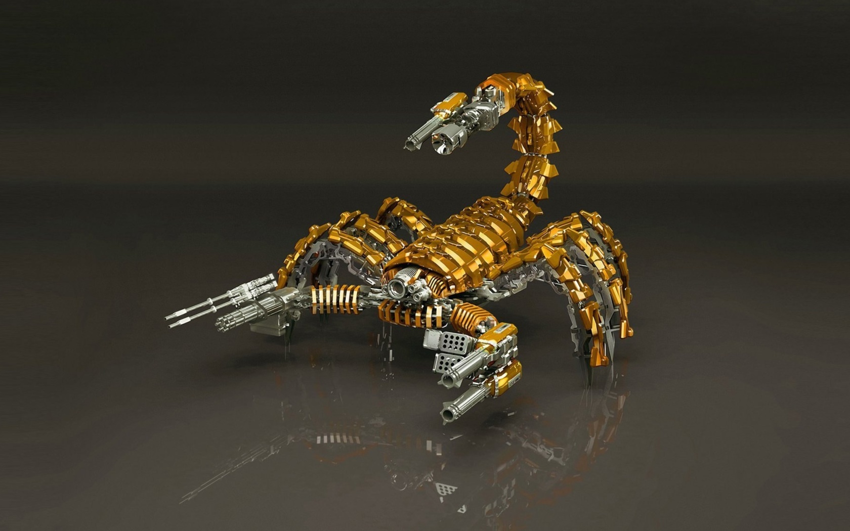 Обои Steampunk Scorpion Robot 1680x1050