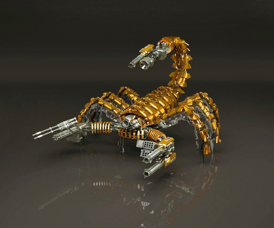Sfondi Steampunk Scorpion Robot 960x800
