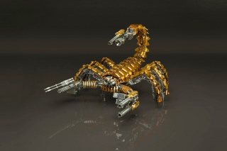 Steampunk Scorpion Robot Background for Android, iPhone and iPad