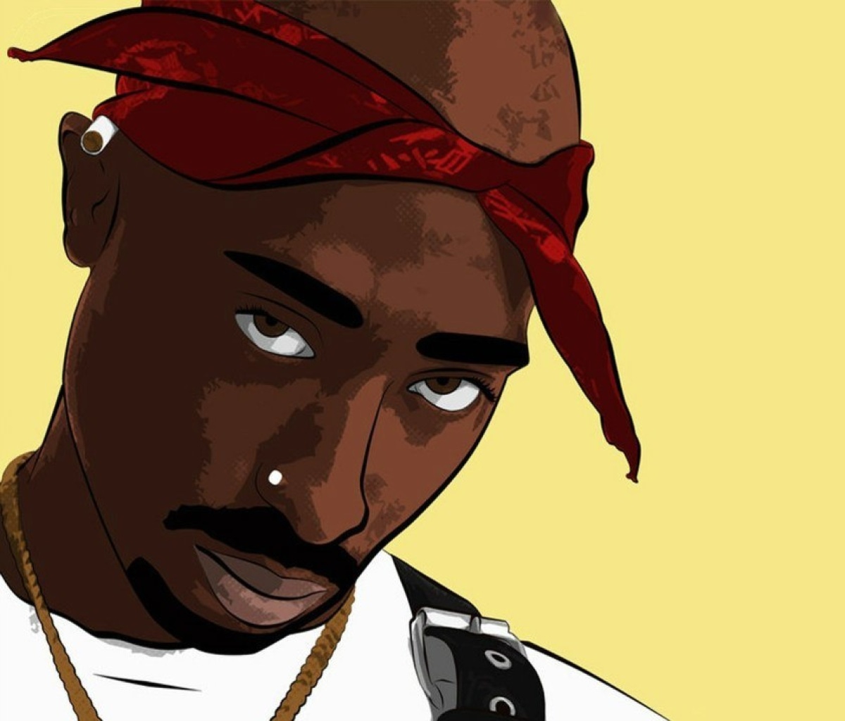 Das 2Pac Smile Wallpaper 1200x1024