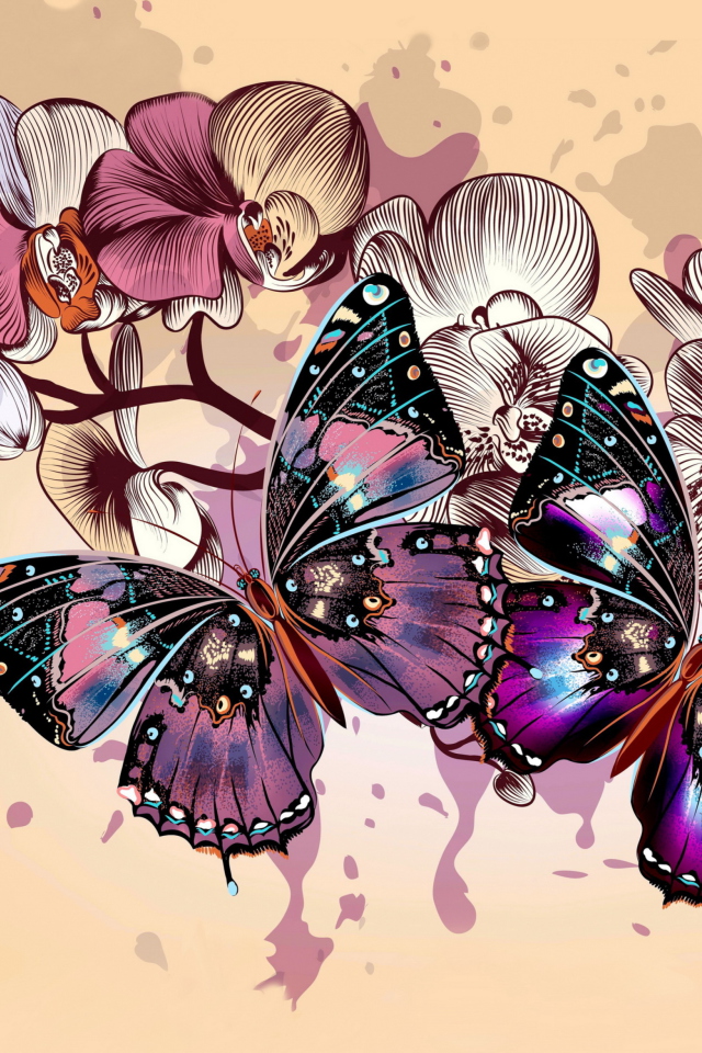 Screenshot №1 pro téma Butterflies 640x960