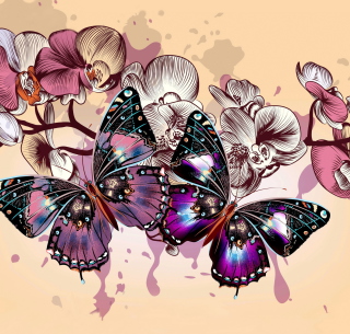 Kostenloses Butterflies Wallpaper für iPad mini