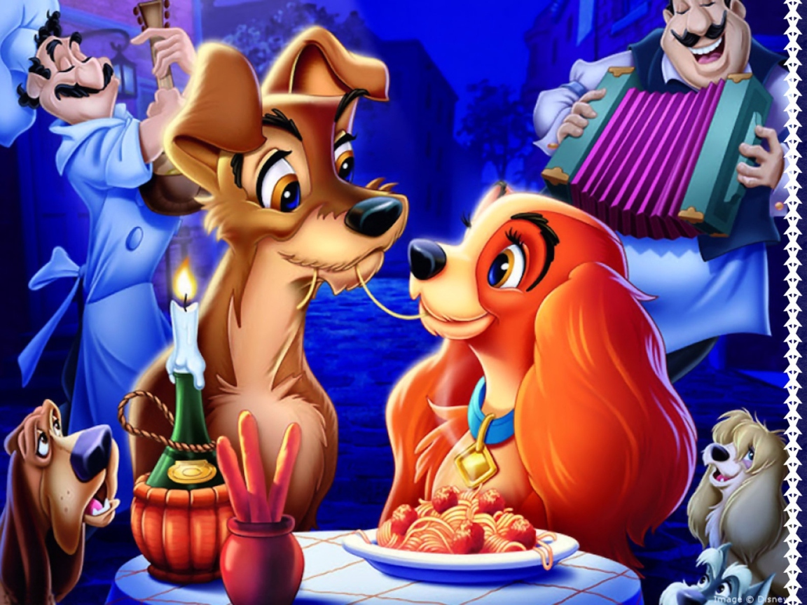 Das Lady And The Tramp Wallpaper 1152x864