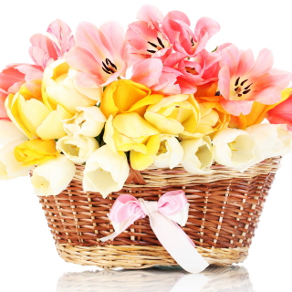 Обои Tulips Basket на 128x128