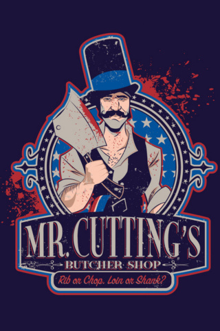 Mr Cuttings Butcher wallpaper 320x480