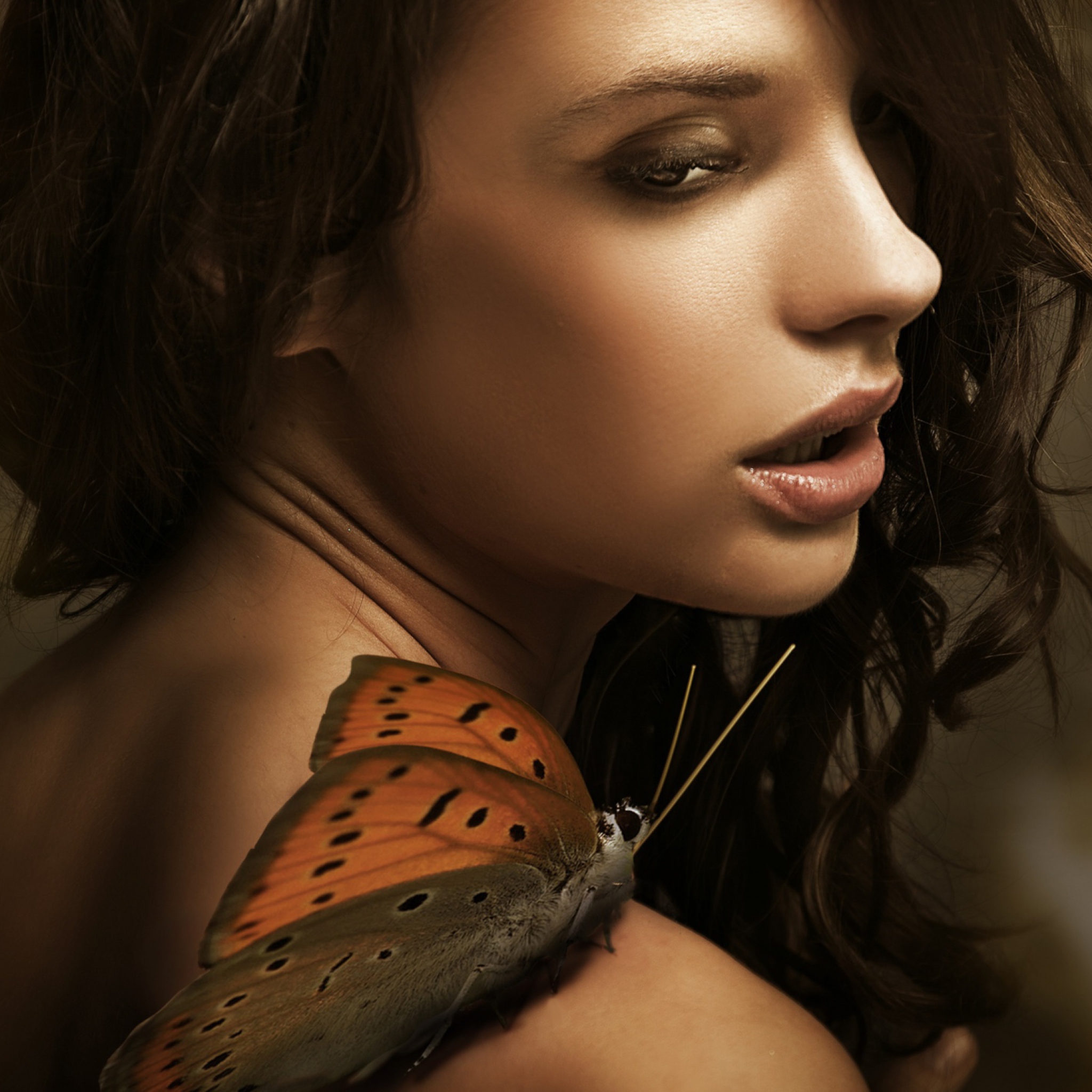 Screenshot №1 pro téma Butterfly Girl 2048x2048